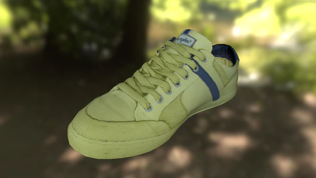 sneaker shoe low poly 3D Model .c4d .max .obj .3ds .fbx .stl .blend