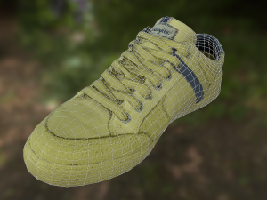 sneaker shoe low poly 3Dモデル