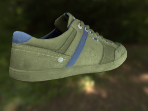 sneaker shoe low poly Modello 3D