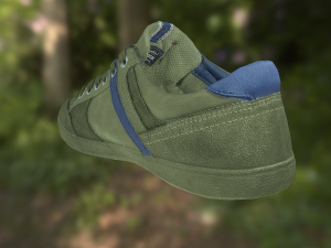 sneaker shoe low poly Modello 3D