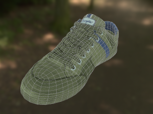 sneaker shoe low poly Modello 3D
