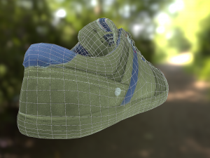 sneaker shoe low poly Modello 3D