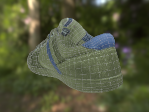 sneaker shoe low poly Modello 3D