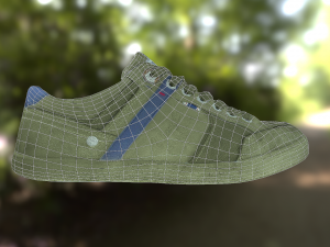 sneaker shoe low poly Modello 3D