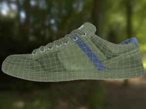 sneaker shoe low poly Modello 3D
