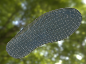 sneaker shoe low poly Modello 3D