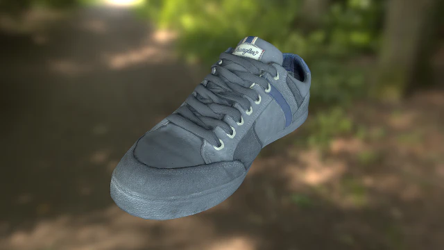 sneaker shoe low poly 3D Model .c4d .max .obj .3ds .fbx .stl .blend