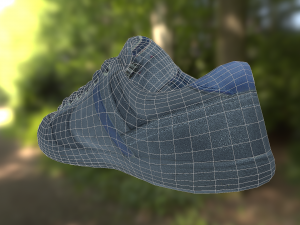 sneaker shoe low poly 3D Model