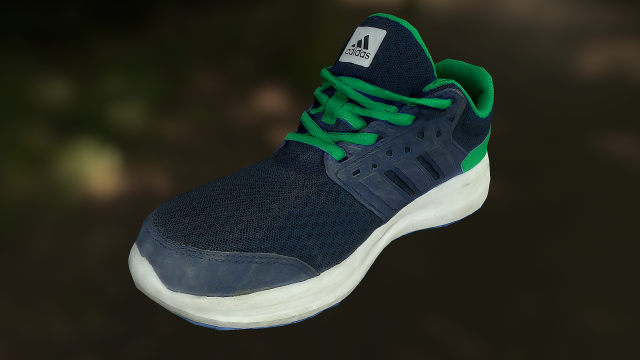 adidas shoe low poly 3D Model .c4d .max .obj .3ds .fbx .stl .blend
