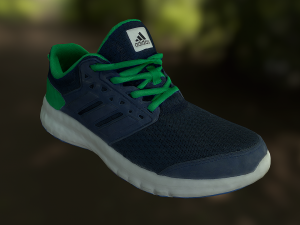 adidas shoe low poly 3D Model