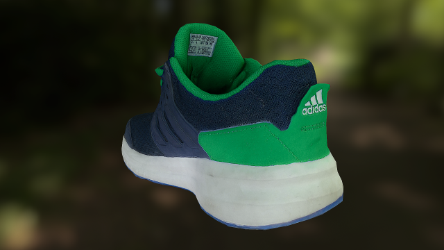 Adidas shoes hot sale 3d model green