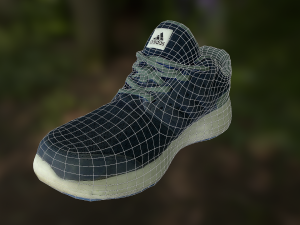 adidas shoe low poly 3D Model