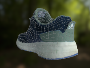 adidas shoe low poly 3D Model