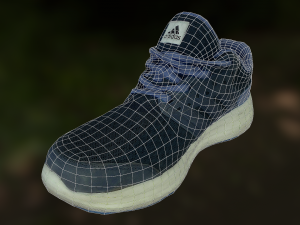 adidas shoe low poly Modello 3D
