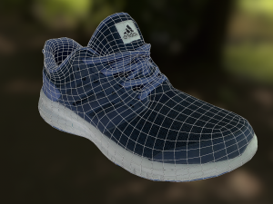adidas shoe low poly Modello 3D