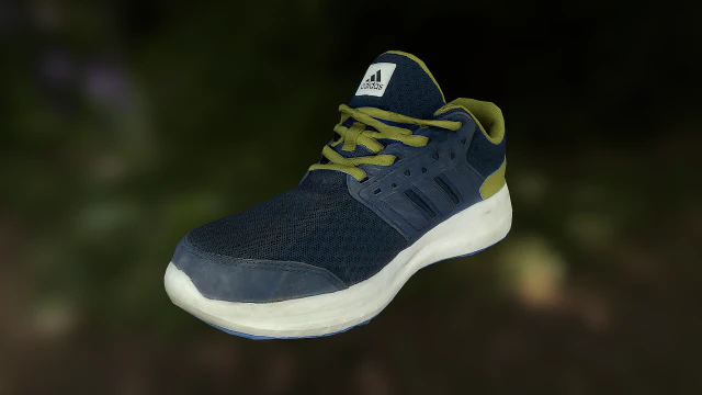 adidas shoe low poly 3D Model .c4d .max .obj .3ds .fbx .stl .blend