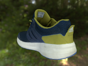 adidas shoe low poly Modelo 3D