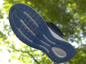 adidas shoe low poly Modelo 3D