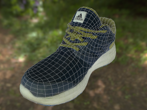 adidas shoe low poly Modelo 3D