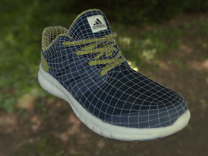 adidas shoe low poly Modelo 3D
