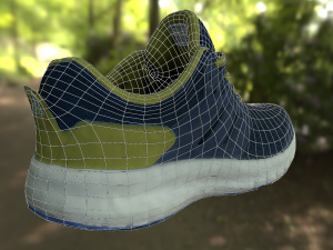 adidas shoe low poly Modelo 3D