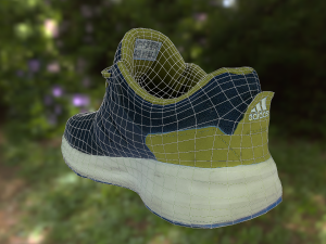 adidas shoe low poly Modelo 3D