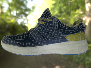 adidas shoe low poly Modelo 3D
