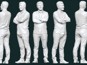 10 low poly people pack 3D Model