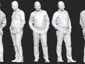 10 low poly people pack 3D Model