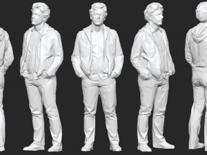 10 low poly people pack 3D Model