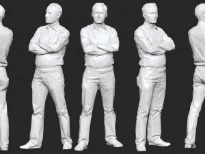 10 low poly people pack 3D Model