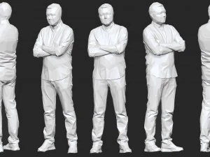 10 low poly people pack 3D Model