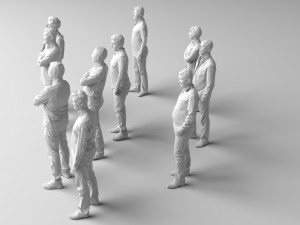 10 low poly people pack 3D Model