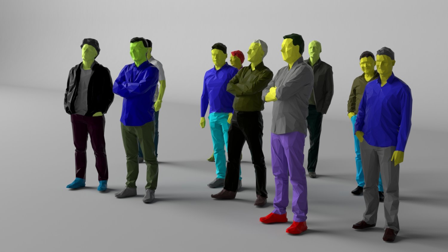 3d модели цветные
