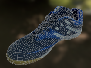 shoe low poly Modello 3D