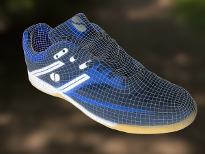 shoe low poly Modello 3D