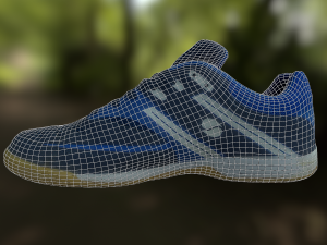 shoe low poly Modello 3D
