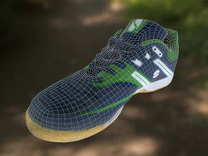 zapato bajo poli Modelo 3D