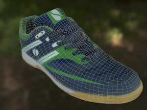 zapato bajo poli Modelo 3D