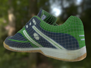 zapato bajo poli Modelo 3D