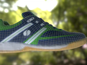 zapato bajo poli Modelo 3D