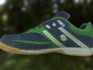 zapato bajo poli Modelo 3D