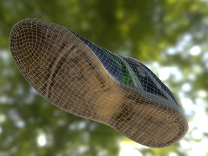 zapato bajo poli Modelo 3D