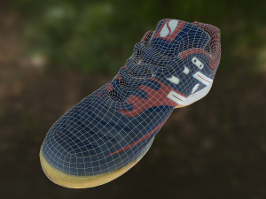 sport shoe low poly Modello 3D