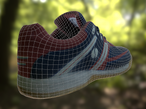 sport shoe low poly Modello 3D