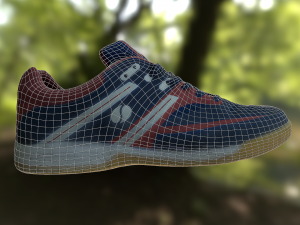 sport shoe low poly Modello 3D