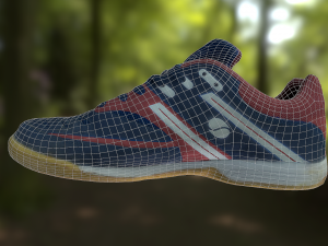 sport shoe low poly Modello 3D
