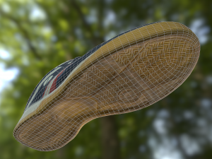 sport shoe low poly Modello 3D