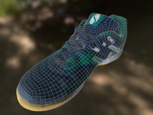 sport shoe low poly 3D 模型