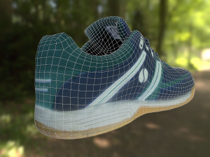 sport shoe low poly 3D 모델